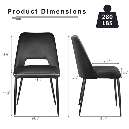Saga Y Series Living Room Grey Chairs Nordic Modern Luxury Armless Casual Bar Chair Velvet Dining Chair
