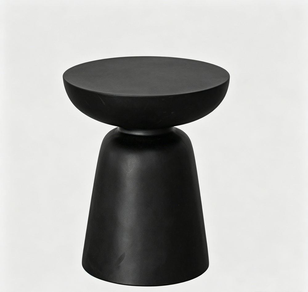 `KOSA T11 Vase-Shaped Side Table Set-Matte Black`