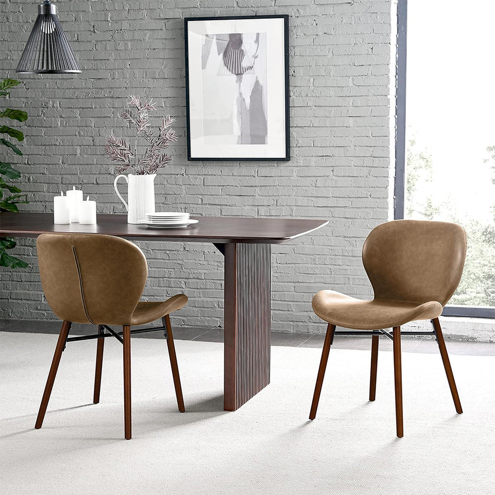 Koto B Series PU Leather combines minimalist Dining Chair
