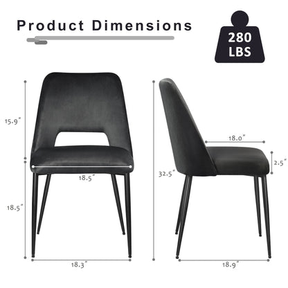 Saga Y Series Living Room Grey Chairs Nordic Modern Luxury Armless Casual Bar Chair Velvet Dining Chair