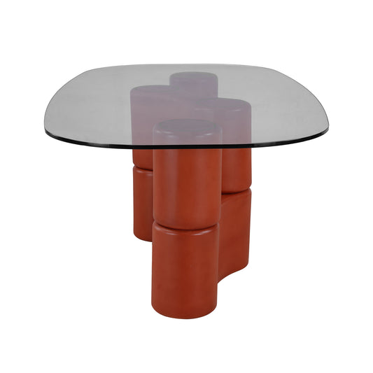 Nord H Series 2025 New Modern Design Oval Glass Dining Table for Hotels and Fashionable Homes