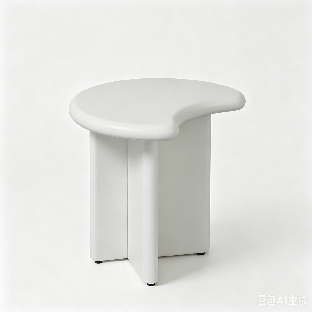 `KOSA T01 Cloud-Shaped Side Table-Matte White`