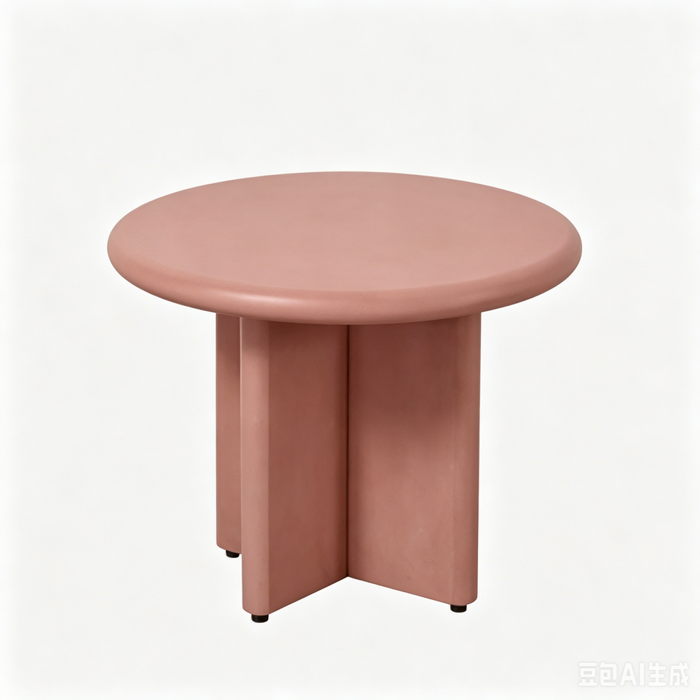 `KOSA T03 Round Coffee Table-Cross Base Design`