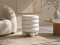 `KOSA T05 Stacked Ring Side Table-Cream White`
