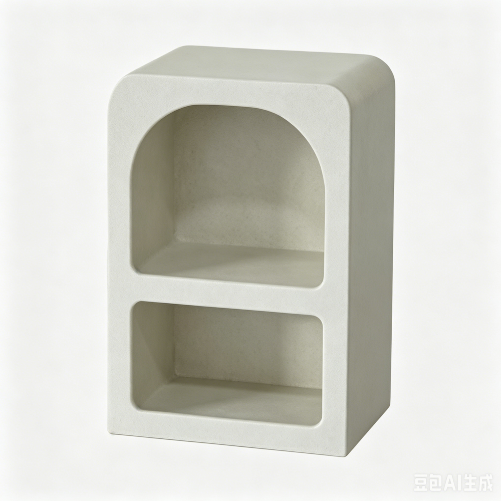`KOSA T07 Arched Narrow Side Table-Concrete Look`