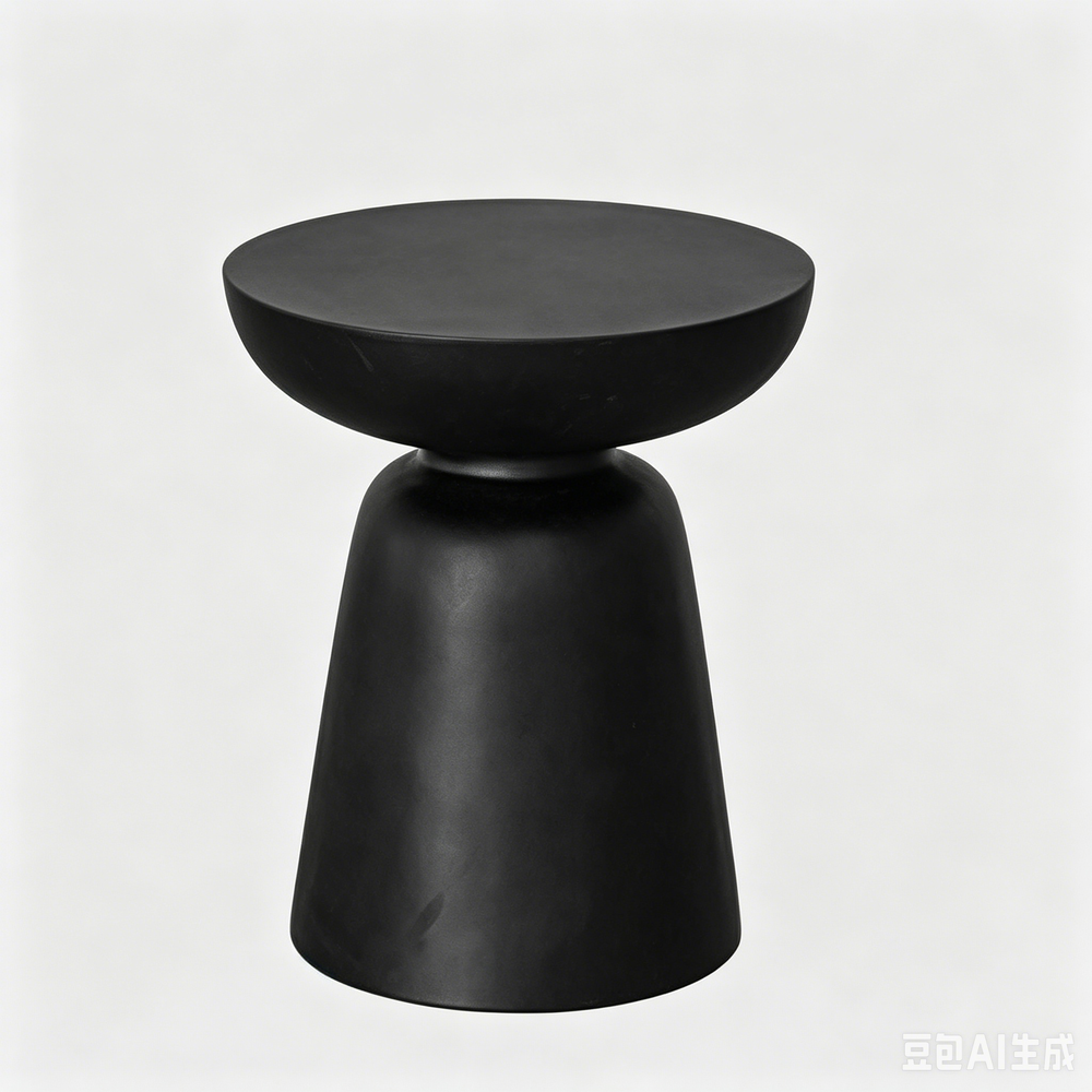 `KOSA T11 Vase-Shaped Side Table Set-Matte Black`