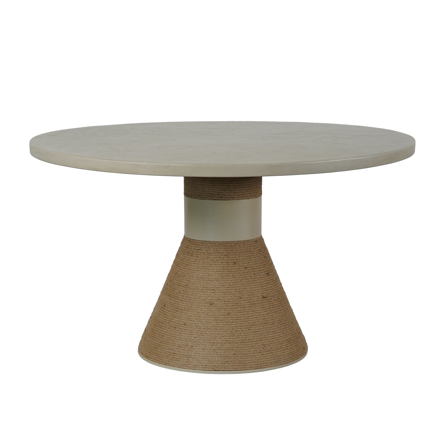 Lumi F Series New 2025 Model Round Extendable Feature Concrete MDF Top Coffee Table