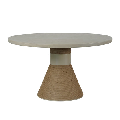 Lumi F Series New 2025 Model Round Extendable Feature Concrete MDF Top Coffee Table