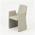 `Lumi 03 Cream Boucle Accent Chair | High-Back Armchair`
