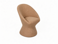 `KOSA 03 Egg-Shaped Lounge Chair-Terracotta Boucle`