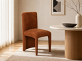 `KOSA 06 High-Back Dining Chair-Rust Boucle`