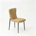 `KOSA 10 Swivel Accent Chair-Amber Boucle with Cutout Arms`
