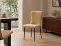 `KOSA 10 Swivel Accent Chair-Amber Boucle with Cutout Arms`