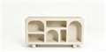 'ARKE 02 Multi-Arch Open Shelf Cabinet with Short Legs-Cream Beige'