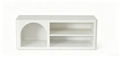 'ARKE 01 Sideboard with Asymmetrical Arch Cutout-Matte White'