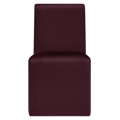 Kirkasa Koto C Series Modern Single Armless Velvet Upholstered Eco-friendly Dining Chair