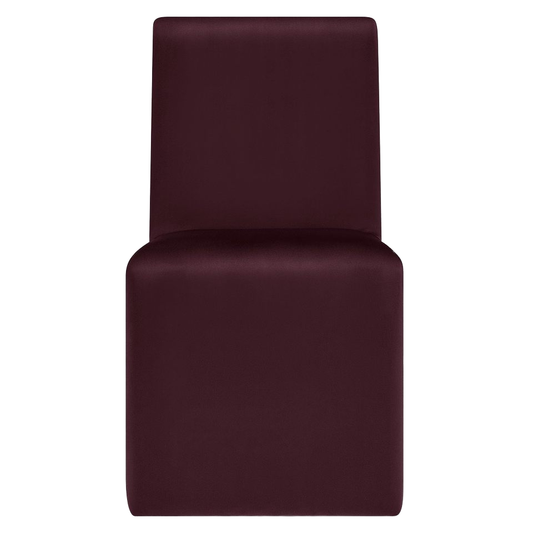 Kirkasa Koto C Series Modern Single Armless Velvet Upholstered Eco-friendly Dining Chair