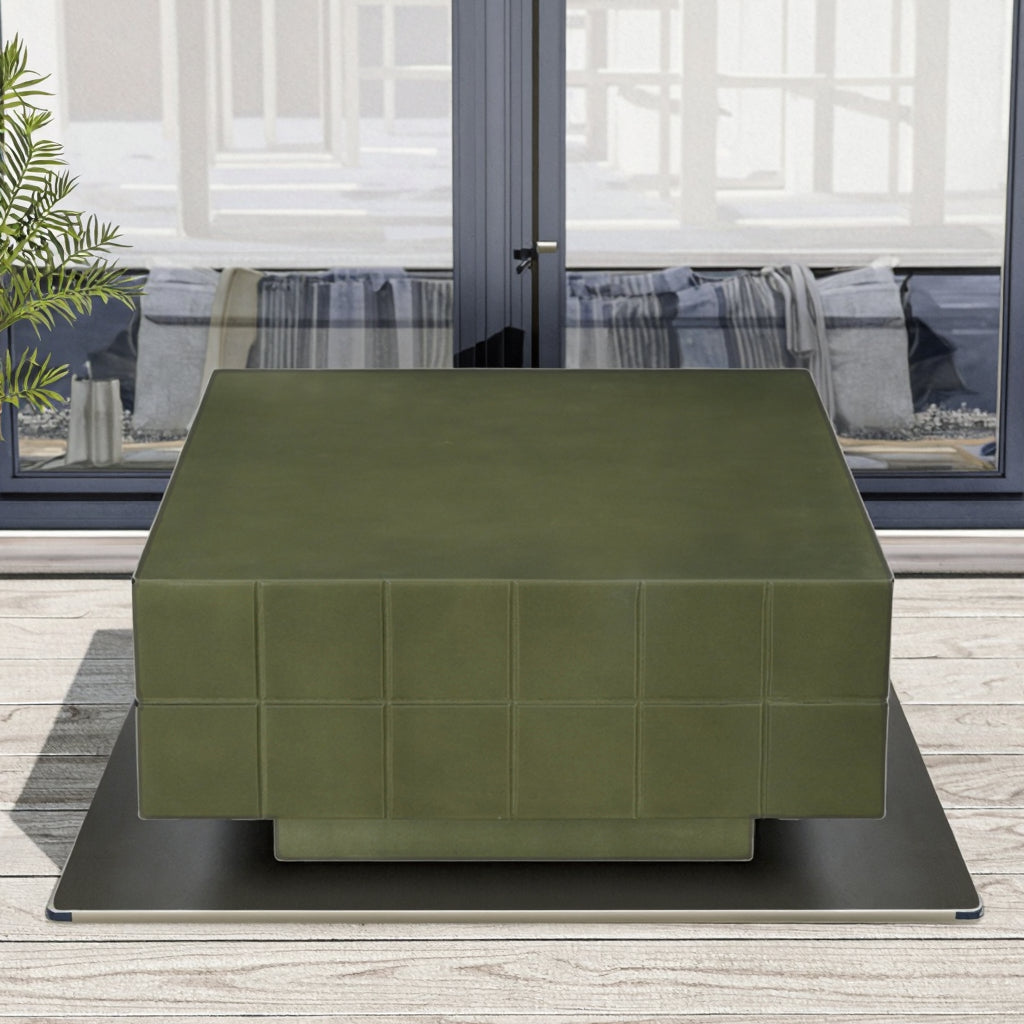 Nord D Series 2025 New Model Concrete Rectangular Grid Coffee Table