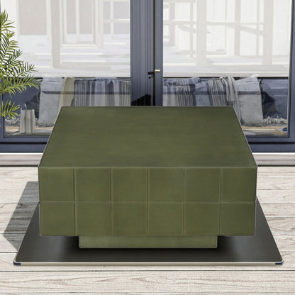 Nord D Series 2025 New Model Concrete Rectangular Grid Coffee Table